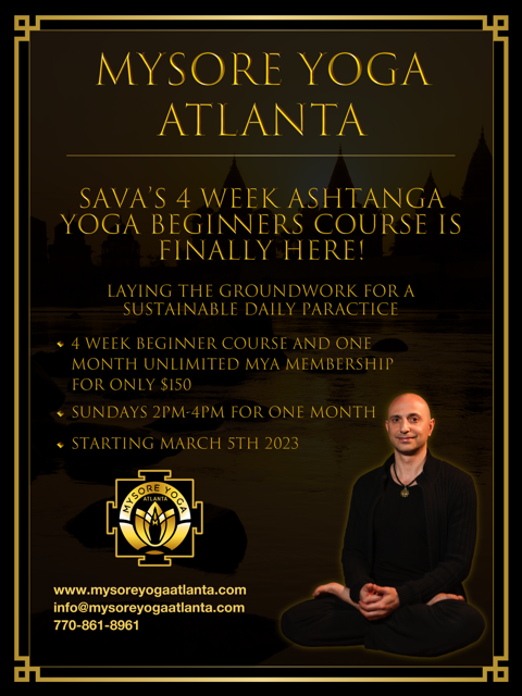 Ashtanga Yoga Course - Mysore Yoga Atlanta