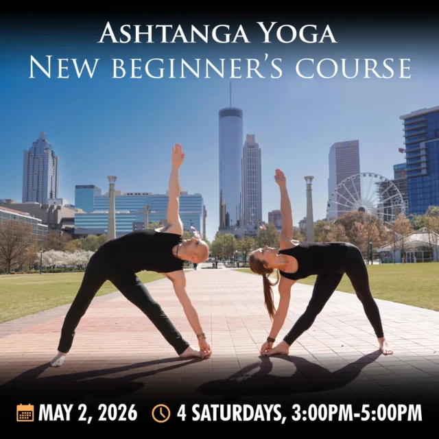 🌟 Best Way to Start Practicing Yoga! 🌟
✨ An Exclusive Opportunity for 30 Students!
🧘 All Levels Welcome: Perfect for both new and returning practitioners.

🚀 This popular course fills up rapidly, so reserve your spot now!

Over the 4-weeks, Sava will guide you through the fundamentals of Ashtanga Yoga, helping you establish long term strong foundation for Mysore Style practice.

📅 Saturdays: May 2, 9, 16, 23, 2026
🕐 3:00 PM – 5:00 PM
💰 Investment: $250

🔗 LINK IN BIO!

What’s Included:
🎁 5 FREE Guided Only Classes $100 value (1 Month Expiration)
🎁 Personalized guidance with hands-on adjustments.

What’s NOT Included:
🚫Mysore Classes!
Mysore class packages and memberships can be purchased separately at a discounted price of 20% off (only for beginner’s course students)

🌈 Ready to Begin? Reserve your spot today on the Mind Body app or the website!

📸 Photo Credit to Amazing #sigis.mondi

❗Cancellation Policy: This course can only be canceled for a full refund a week prior to the start date. In case of an emergency, course tuition can be applied to a different course at a later date.
.
.
.
.
.
.
.
#atlantayogacommunity #atlantayogaevents #atlantayogateacher #ashtangacourse